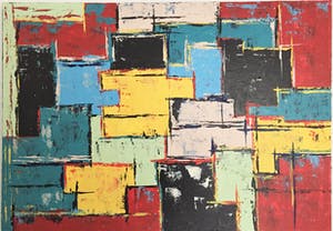 John Foppen - Multi Colours Symphony ........ # K02 . XL. GROOT. kopen? Bied vanaf 185!