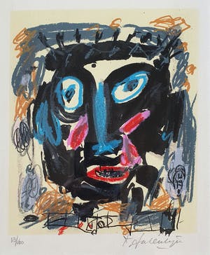 Kees Salentijn - Ingelijste litho 'Face' kopen? Bied vanaf 40!