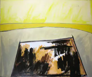 Aart Prins - Acryl op doek, Trapezium in landschap I (Groot) kaufen? Bieten Sie von 100!