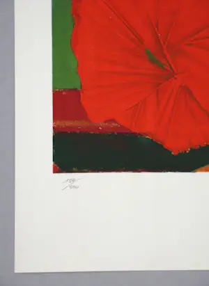 Max Ernst - Rote Blume - Lithografie in beperkte oplage - 1960 - Mourlot - gesigneerd kopen? Bied vanaf 350!