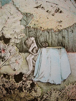 Georg Hadeler - gesigneerd Surrealistisch Litho "Reve de Jeune Fille" - 32 van 100 / 1979 kopen? Bied vanaf 10!