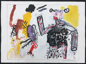 Anton Martineau - Gouache, Zonder titel kopen? Bied vanaf 1!