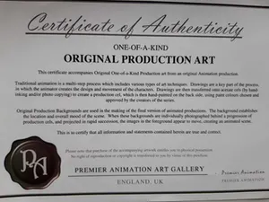 Matt Groening - originele productietekening The Simpsons, ingelijst + Certificaat kopen? Bied vanaf 75!
