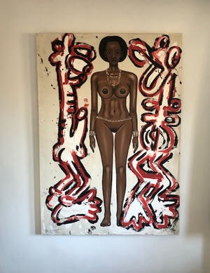 Peter Klashorst - African Lady kopen? Bied vanaf 375!