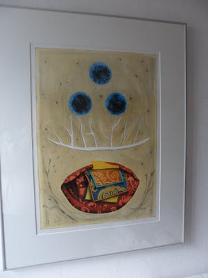Lon Buttstedt - Litho, Bundle, twig, three points - Ingelijst kopen? Bied vanaf 30!