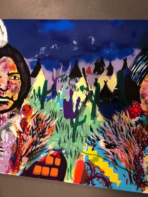 Espen Hagen - Espen Greger Hagen - Indians - gesigneerde zeefdruk op papier kopen? Bied vanaf 100!