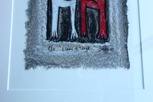Hans Innemee - ingelijste zeefdruk: blanc et rouge - 2000 kopen? Bied vanaf 99!