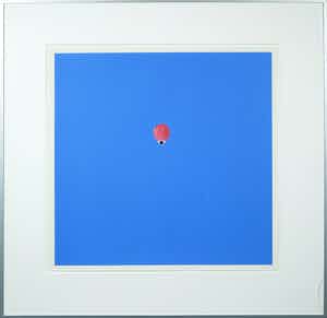 Paul van Dijk - Zeefdruk, Het vuur (Van den Boogaard) - Ingelijst verkocht voor € 35!