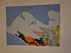 Ton van Kesteren - Gekleurd abstract kopen? Bied vanaf 30!