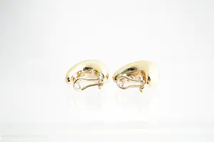 86- Paar grote 18 krt roségouden niervormige oorclips - glad afgewerkt kopen? Bied vanaf 260!