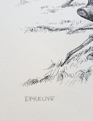 Patrick Creyghton - Knoestige boomstronk, litho kopen? Bied vanaf 50!