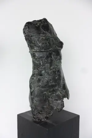 Kiny Copinga - Brons, Vrouwelijke torso in draad gewikkeld (Groot!) kopen? Bied vanaf 1400!