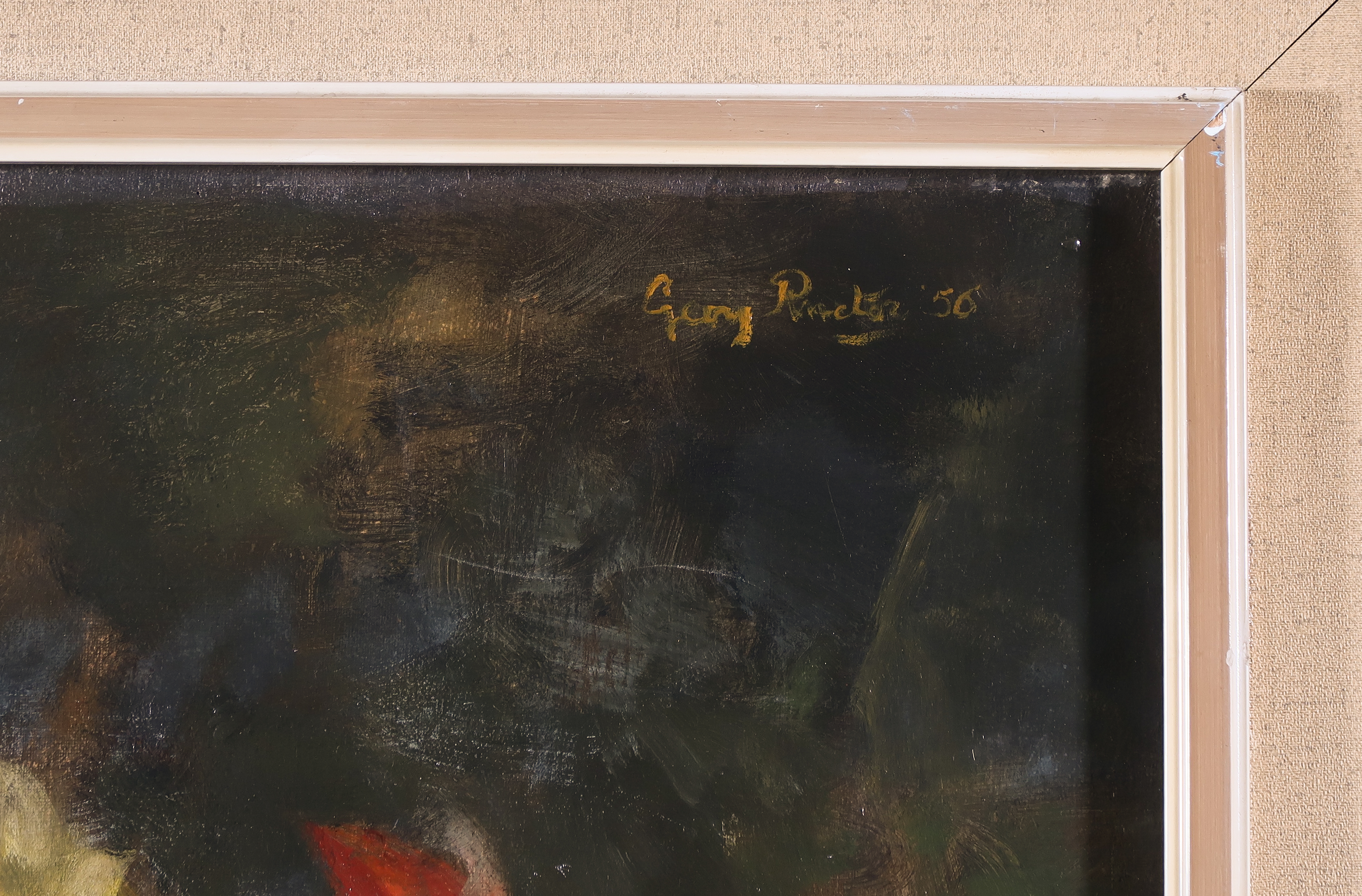 Georg Rueter - Olieverf op doek, Bloemen - Ingelijst kopen? Bied vanaf 1000!