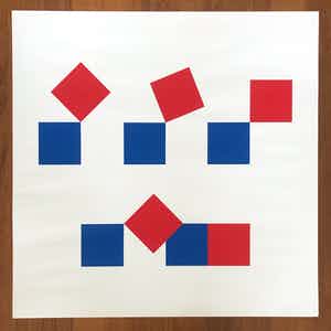 Els de Groot - Mooie gesigneerde zeefdruk - 1975 - "Movement" - 35/50 verkocht voor € 55!