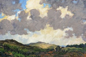 Jan Dekker - Olieverf op hardboard, Duinen, Ingelijst kopen? Bied vanaf 1!