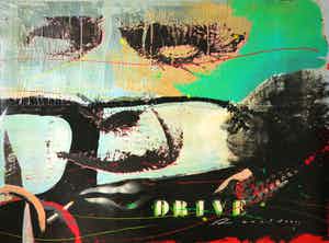 Ronald Chapeau - Gemengde techniek op doek, Drive (Groot) verkocht voor € 150!