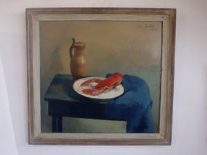 Arnold Smith - verstild stilleven met o.a. kreeft kopen? Bied vanaf 250!