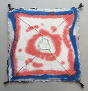 Shinkichi Tajiri - aquagravure ’Knoop’ - minimalistisch en kleurrijk - 1993- oplage 35 kopen? Bied vanaf 375!