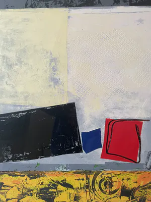 Jos Verwiel - Zeefdruk - (Kleur vlakken) - Zonder Titel II - Ingelijst (Groot) kopen? Bied vanaf 50!