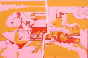 Dane Beerling - Zeefdruk, Er hangt een wolk... kopen? Bied vanaf 1!