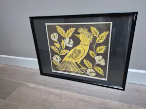 Jeanne Bieruma Oosting - houtsnede - tropische vogel - gesigneerd r.o. kopen? Bied vanaf 395!