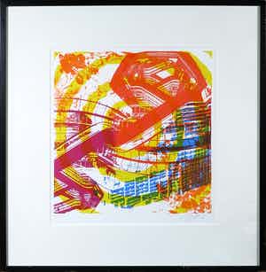 Paul Smulders - Litho, Zonder titel - Ingelijst verkocht voor € 1!