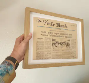 Benjamin Vautier - Le Monde - Gesigneerde krant - Multiple 1991 - met vingerafdruk - 25/30 kopen? Bied vanaf 175!
