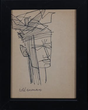 Siep van den Berg - Lot van twee pentekeningen, Ideéenman en man - Ingelijst kopen? Bied vanaf 35!