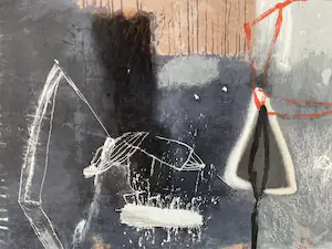 Anna Verrijt - Zeefdruk op papier op hout - Heksenkring kopen? Bied vanaf 1!