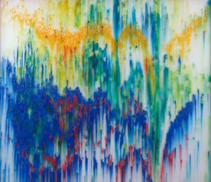 Niet of onleesbaar gesigneerd - Materiewerk van Epoxy, Zonder Titel - Ingelijst kopen? Bied vanaf 1!