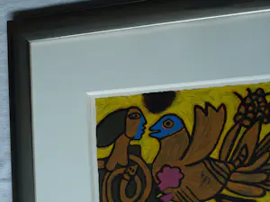 Corneille - Ingelijste zeefdruk, La Femme et L'Oiseau (Vrouw en vogel) – 1993 kopen? Bied vanaf 20!