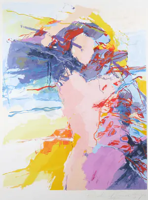 Richard Smeets - Zeefdruk, Strandscène - Ingelijst (Groot) kopen? Bied vanaf 50!