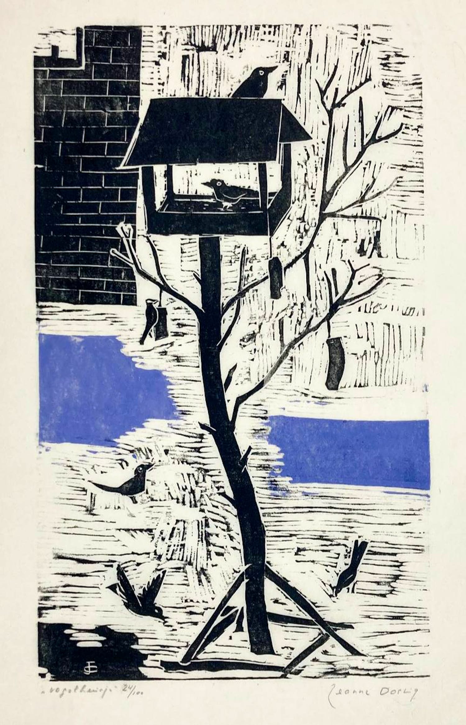 Jeanne Bieruma Oosting - Linosnede, Vogelhuisje kopen? Bied vanaf 1!