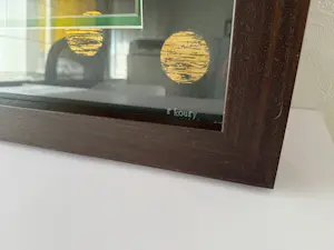 Rebecca Koury - Textured Gold Horizon No. 408 kopen? Bied vanaf 495!