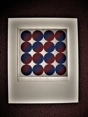 Rob Schotman - Intrigerend jaren 60 PoP Art Litho - variaties op een cirkel - gesigneerd kopen? Bied vanaf 10!