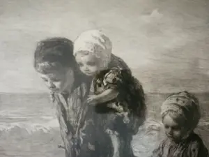 Jozef Israëls - Kinderen der zee. Groot! kopen? Bied vanaf 199!