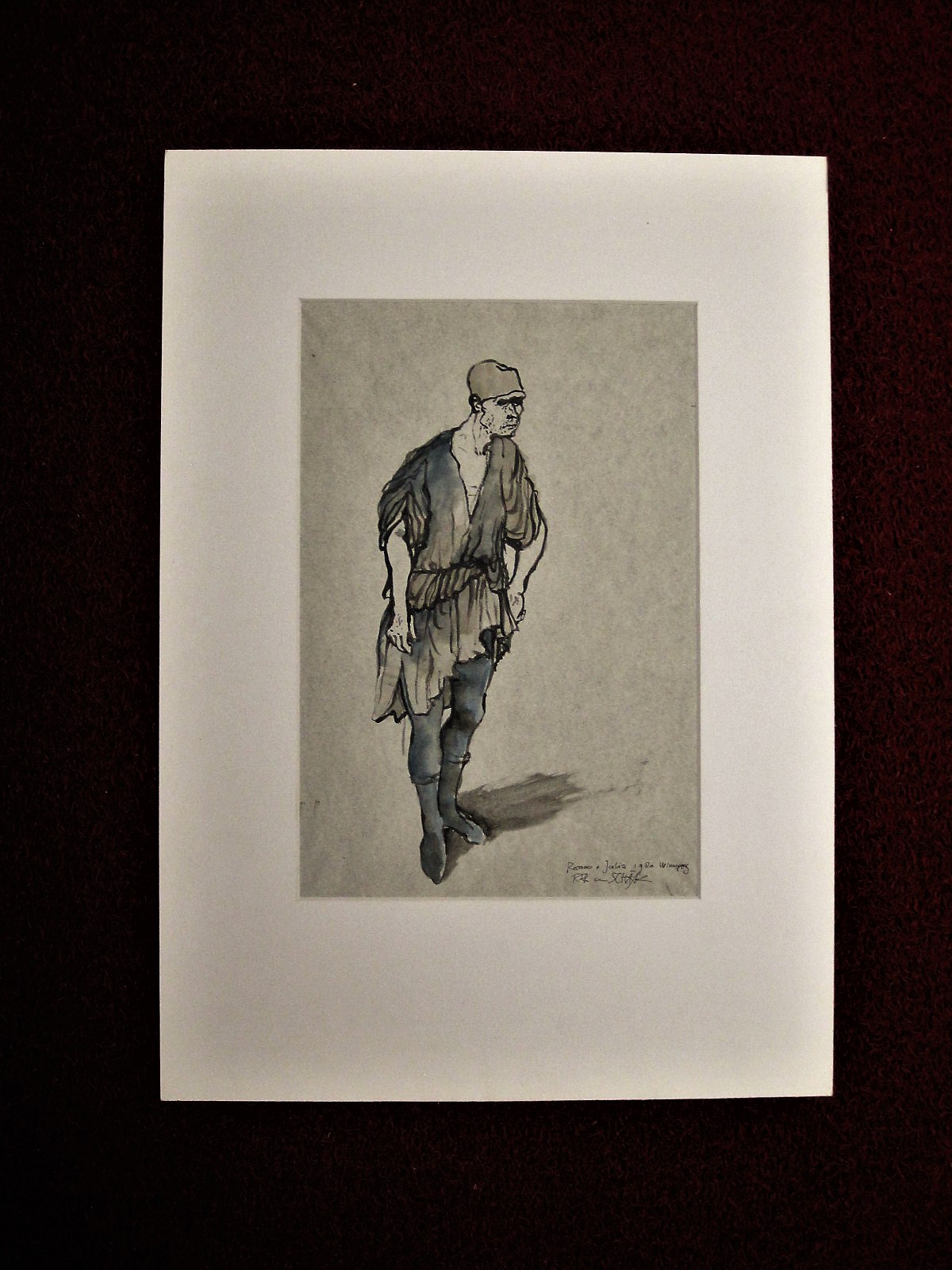 Toer van Schaijk - UNIEK 1980 Aquarel voor het Royal Winnipeg Ballet "Romeo & Juliet gesigneerd kopen? Bied vanaf 1!