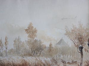 Jan Hillebrand Wijsmuller - Visser in polderlandschap kopen? Bied vanaf 150!