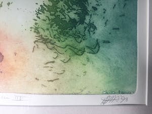 Ad Arma - "Eilanden 3" - Ets, Ingelijst, Oplage van slechts 5 stuks kopen? Bied vanaf 85!