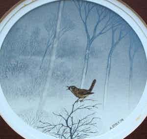 Ari Stolk - Gouache: Winterkoning - 1978 verkocht voor € 75!