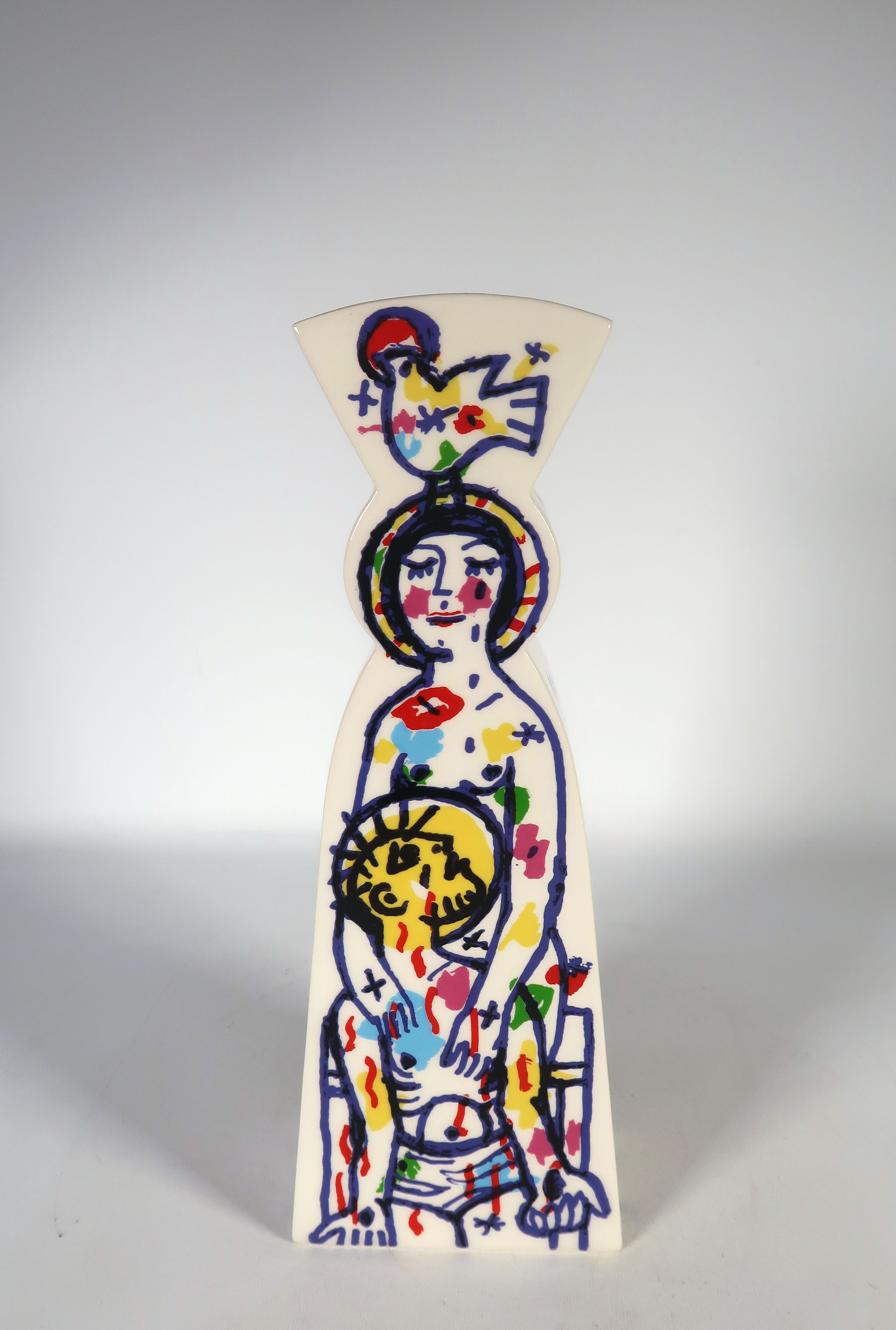 Hans Truijen - Porselein, Vaas Pietà Maestà verkocht voor € 100!