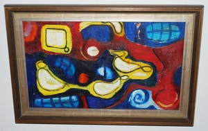 Wil van Leeuwen - [toegeschreven] - jaren 60 - olieverf op doek, in een hoogwaardige lijst kopen? Bied vanaf 50!