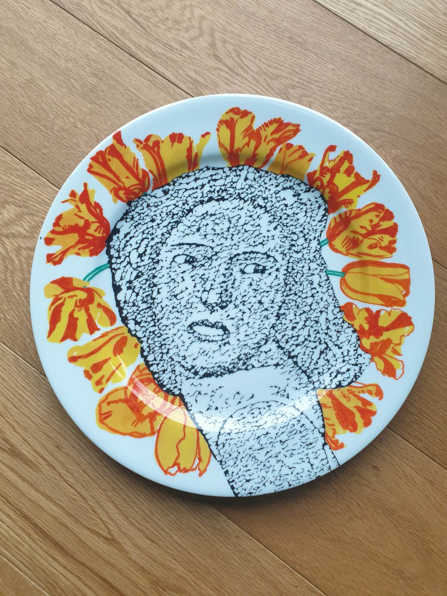 Pat Andrea - Limoges Porseleinen bord "La fête de la Tulipe" diameter 30 cm 1998 Nr. 434 kopen? Bied vanaf 50!