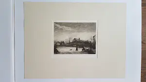 William Unger - Rembrandt - Winterlandschaft kopen? Bied vanaf 20!