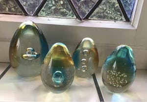 Niet of onleesbaar gesigneerd - Murano glas druppels , serie van 4 kopen? Bied vanaf 1!
