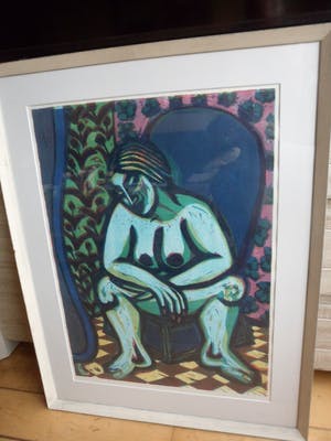 Peer de Wit - Zeefdruk, Titel. "Der Tod und das Madchen IV kopen? Bied vanaf 40!