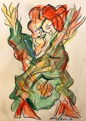 Jan Sierhuis - Dansende vrouw verkocht voor € 1!