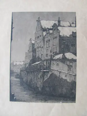 Paul Sollmann - 15 etsen van verschillende Duitse kunstenaars kopen? Bied vanaf 30!