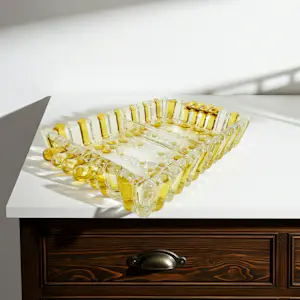 AcheterWest Germany Ceramano - Bolero Crystal Plate Walther Glass? Enchérissez de 35!