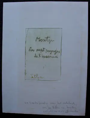 Jan Montyn - Boek met 10 etsen en enkele gedichten: les sept paysages de l'inconnue - 1972 kopen? Bied vanaf 699!